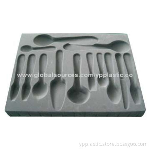 Plastic flocking thermoformed tray, 15-year manufacturer, PVC/PS material available